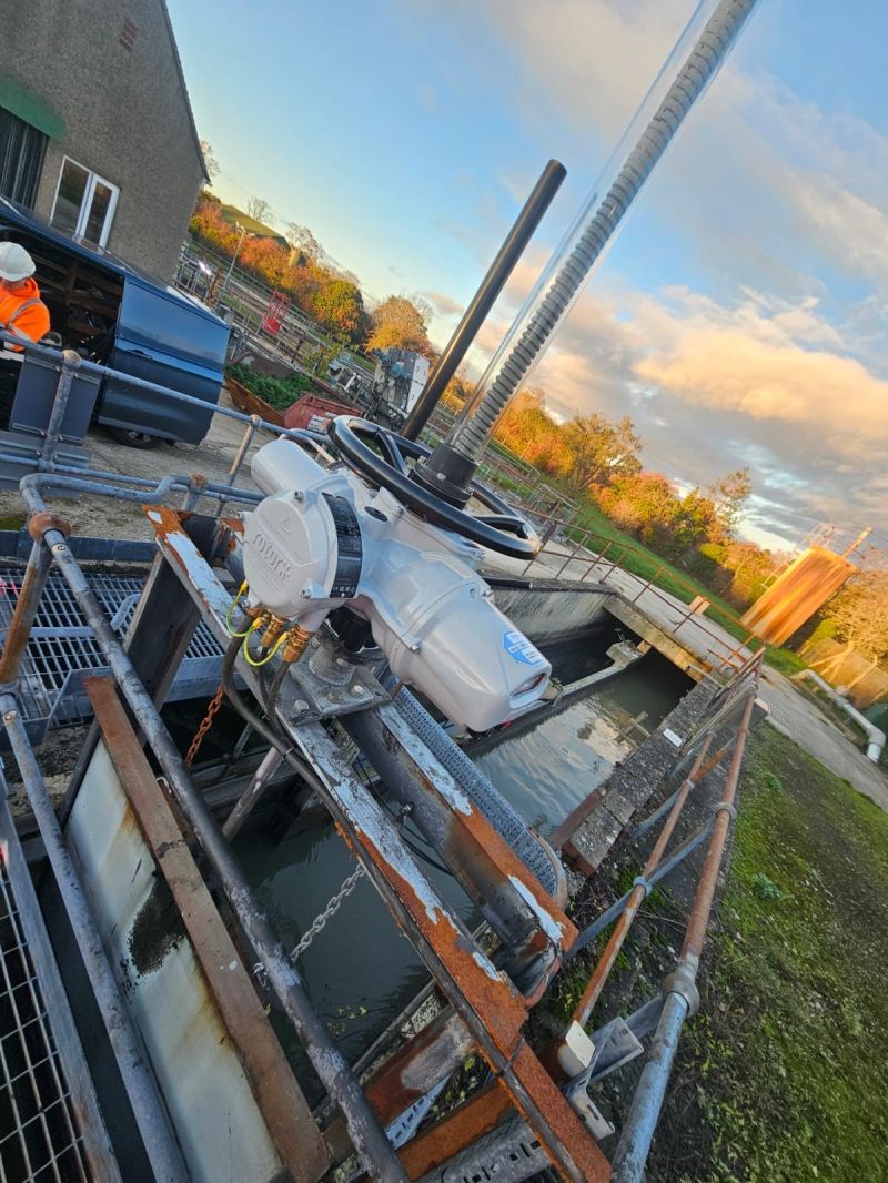 Rotork IQM actuator installation at UK water site